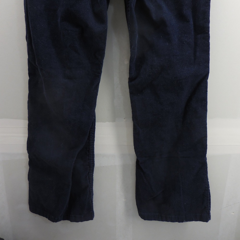 Vintage JCPenney Plain Pockets Navy Blue Corduroy Flared Pants Mens 32x28 70s - Picture 3 of 10